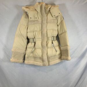 Rudsak Tessa Women's Shearling & Down Puffer Vanilla